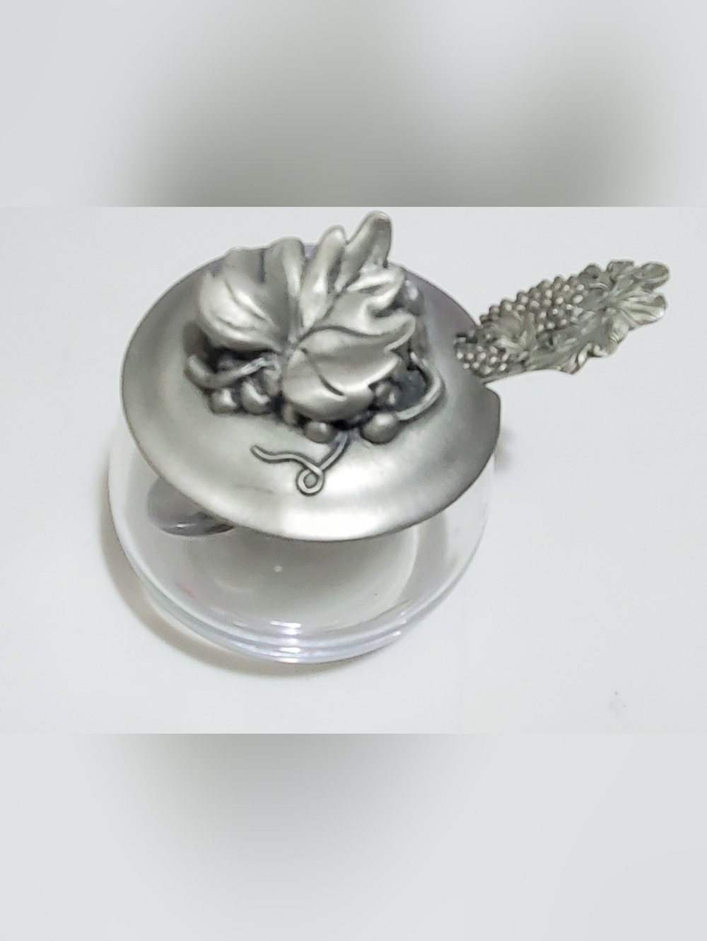 Vtg. Seagull Pewter Jam/Sugar Jar